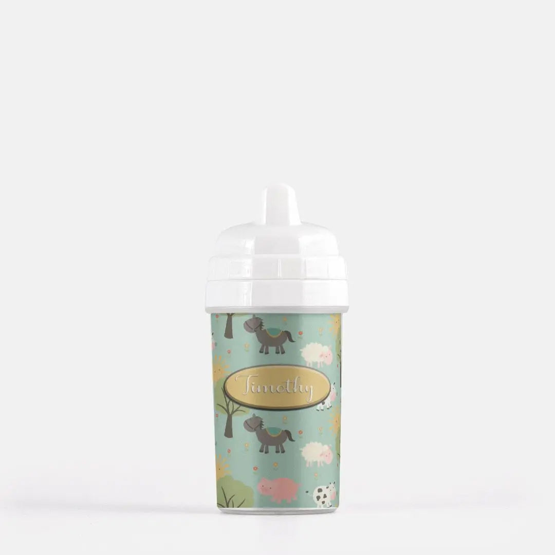 On the Farm Sippy Cup - Personalized Amazing Faith Designs