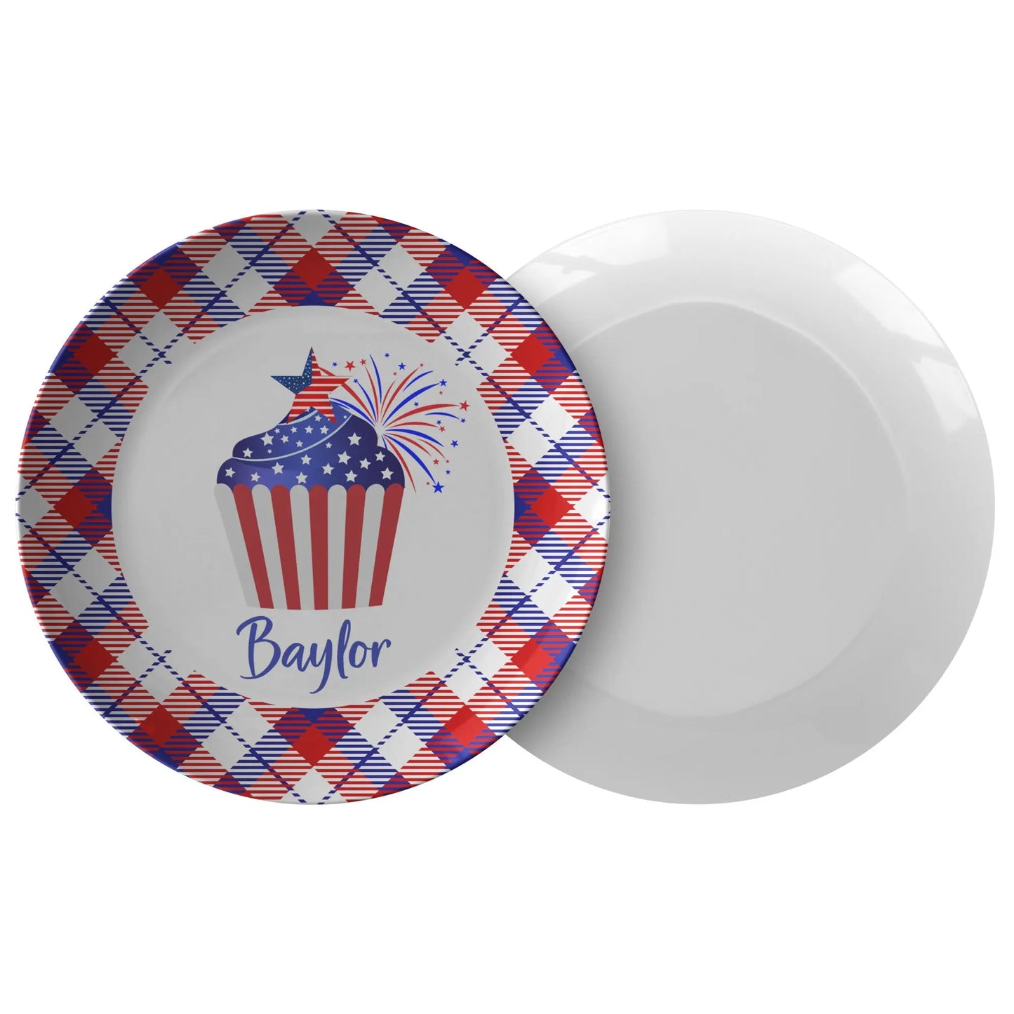 Patriotic Personalized Plate for Kids teelaunch