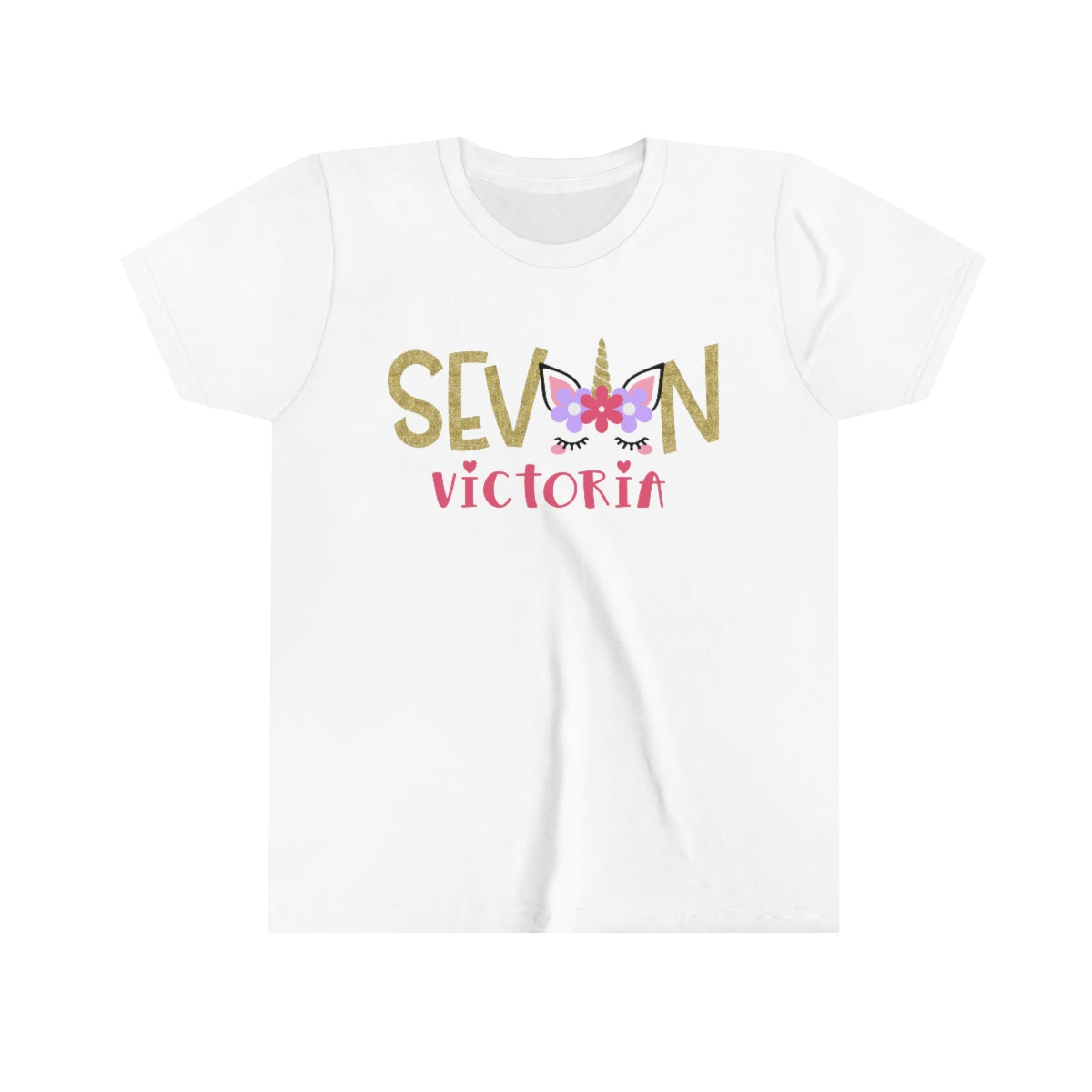 Unicorn Fifth Birthday Personalized T-shirt S M L XL |  5th 6th 7th 8th Birthday, Custom Birthday Shirt - Amazing Faith Designs
