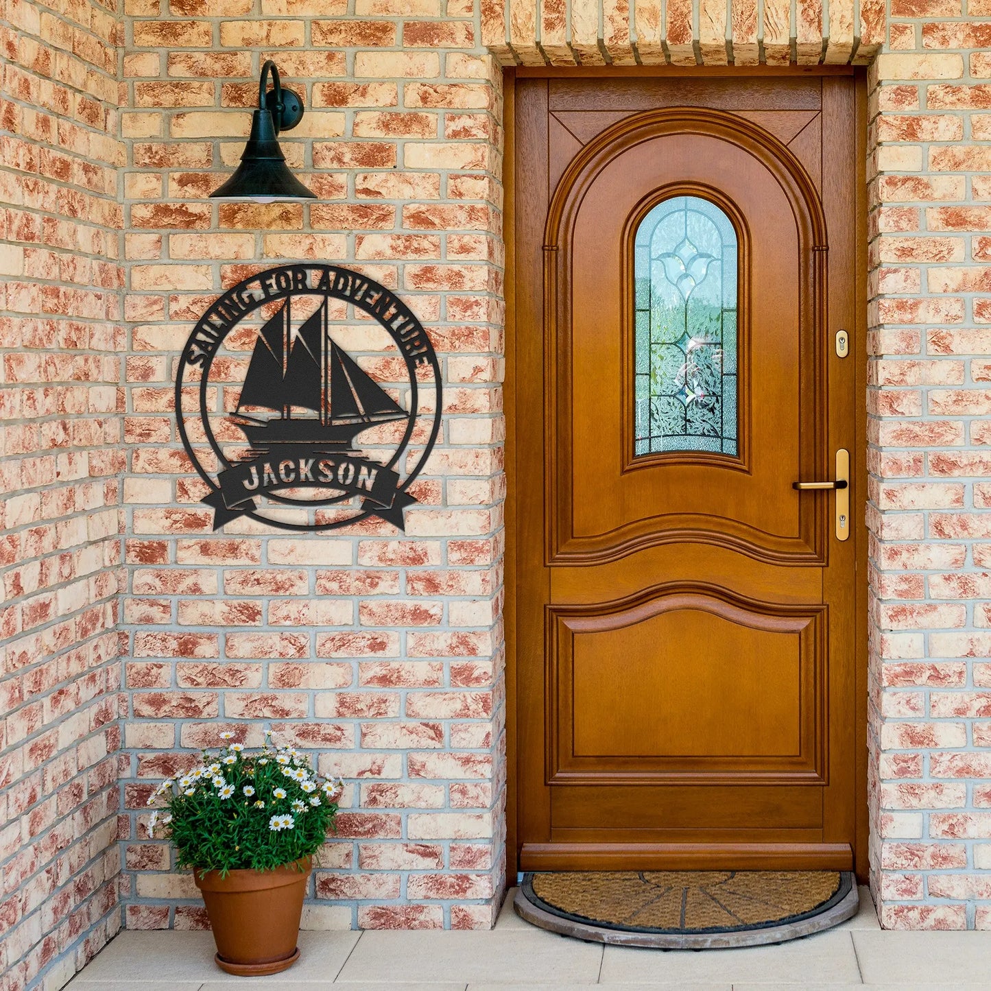 Sailboat Metal Sign | Nautical Wall Art teelaunch