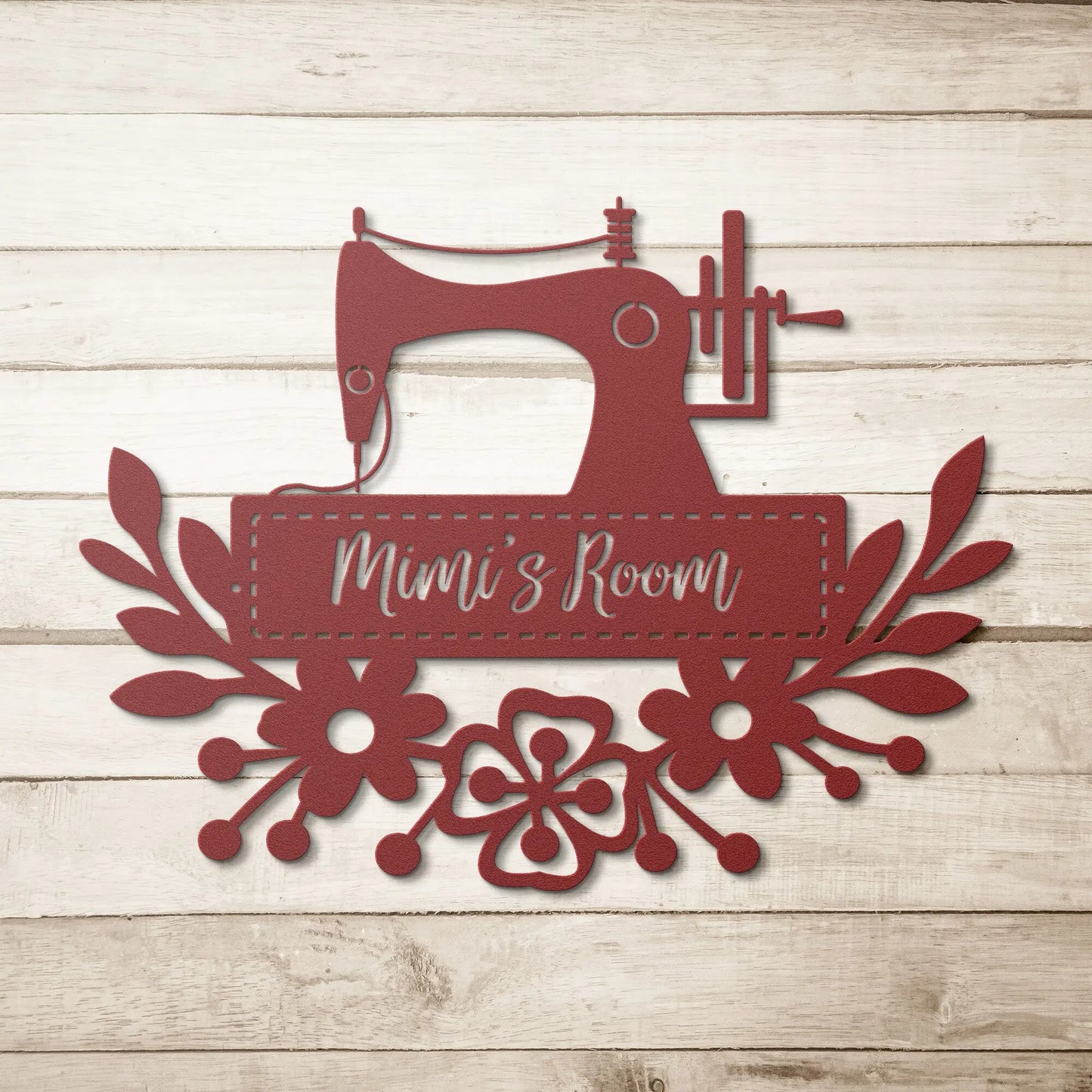 Sewing Room Metal Sign - Personalized, Mimi, Grandma, Nana, Name Sewing Wall Art teelaunch
