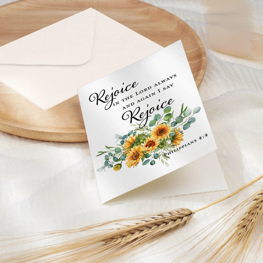 Sunflowers Rejoice Cards Amazing Faith Designs