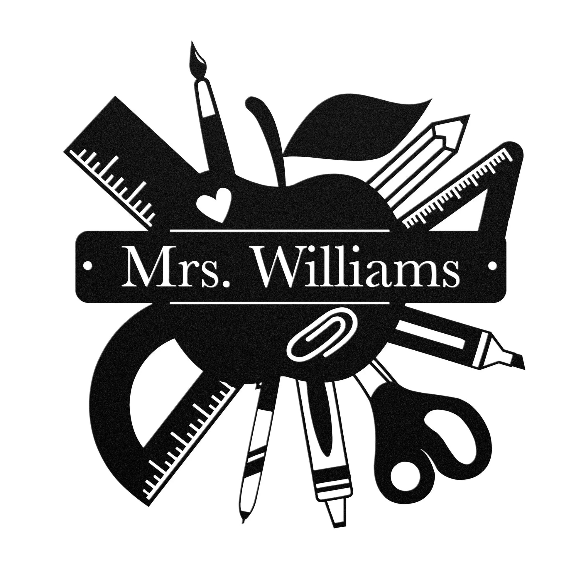Teacher Personalized Metal Sign teelaunch