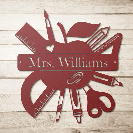Teacher Personalized Metal Sign teelaunch
