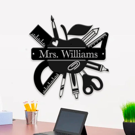 Teacher Personalized Metal Sign teelaunch