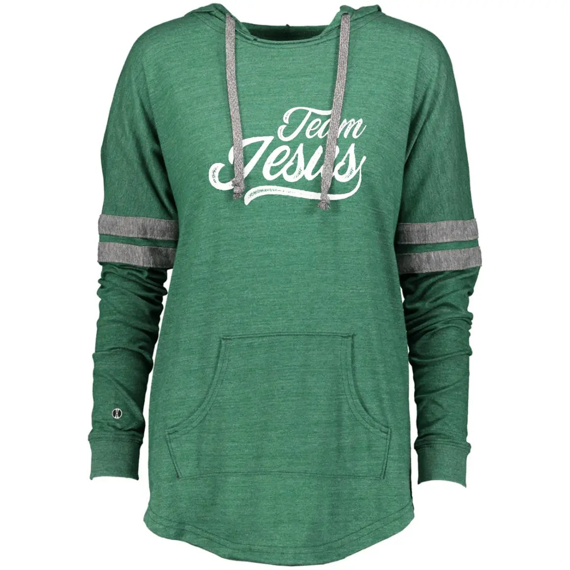 Team Jesus Ladies Hooded Low Key Pullover CustomCat