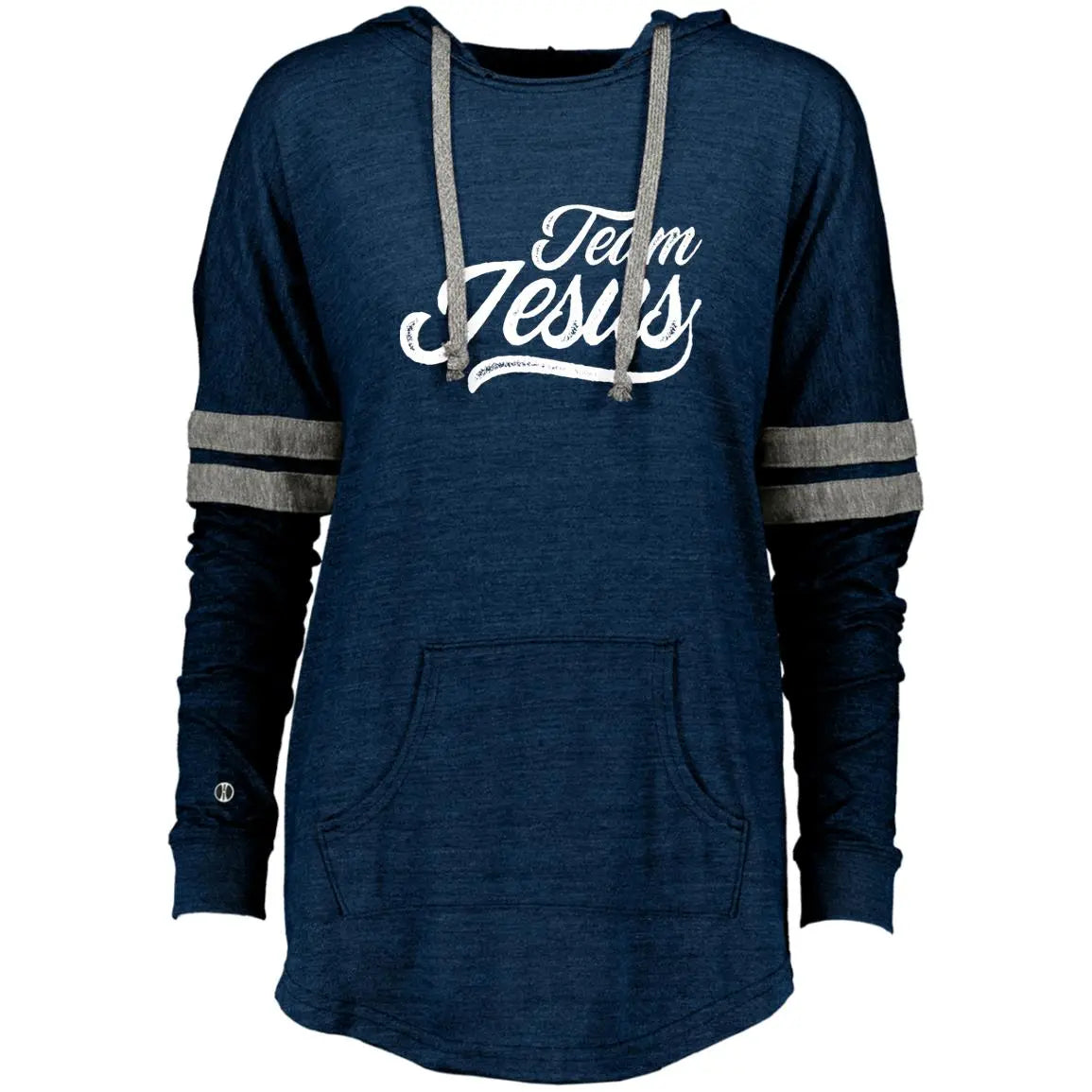 Team Jesus Ladies Hooded Low Key Pullover CustomCat