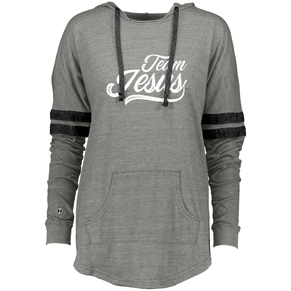 Team Jesus Ladies Hooded Low Key Pullover CustomCat
