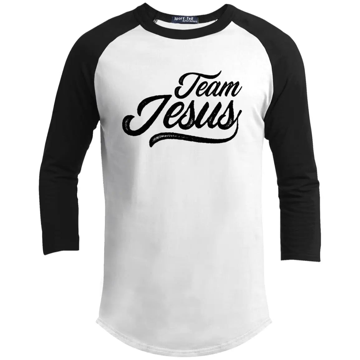 Team Jesus Youth 3/4 Raglan Sleeve Shirt CustomCat