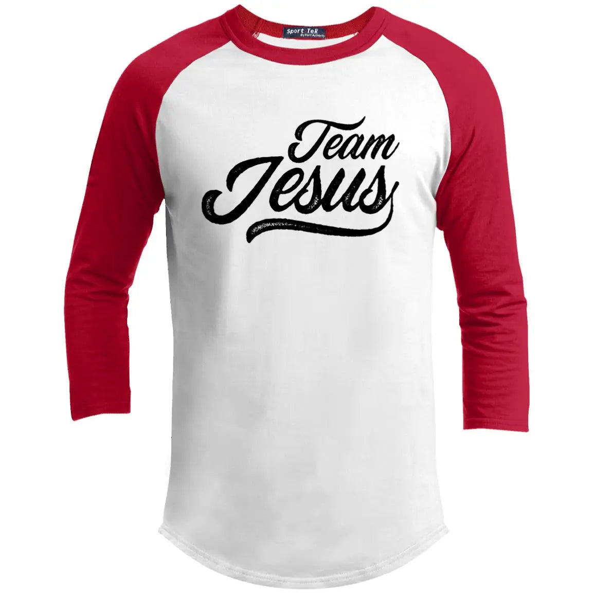 Team Jesus Youth 3/4 Raglan Sleeve Shirt CustomCat