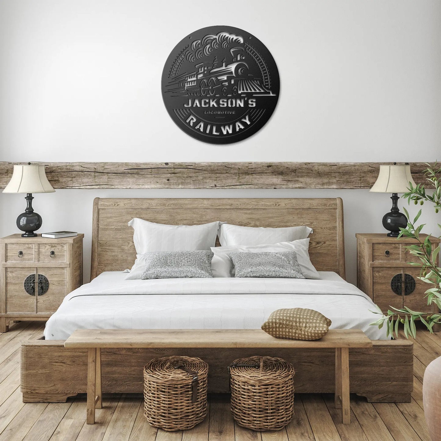 Train Railroad Personalized Metal Sign teelaunch