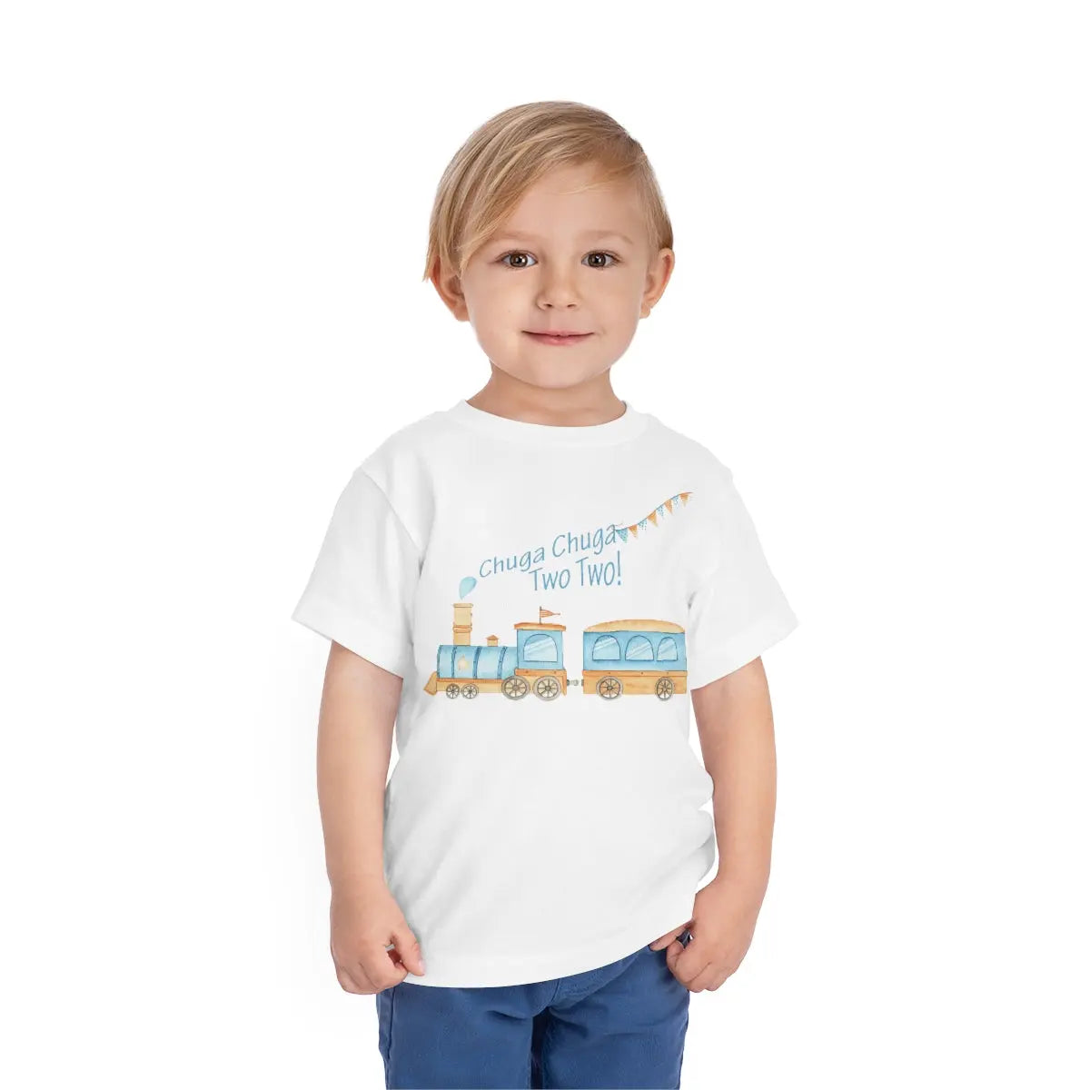 Train Two Second Birthday Toddler Short Sleeve Tee 2T 3T 4T 5T Printify