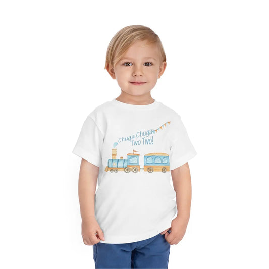 Train Two Second Birthday Toddler Short Sleeve Tee 2T 3T 4T 5T Printify