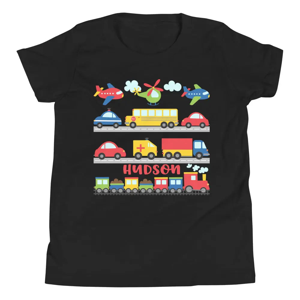 Transportation Personalized Youth Short Sleeve T-Shirt Amazing Faith Designs