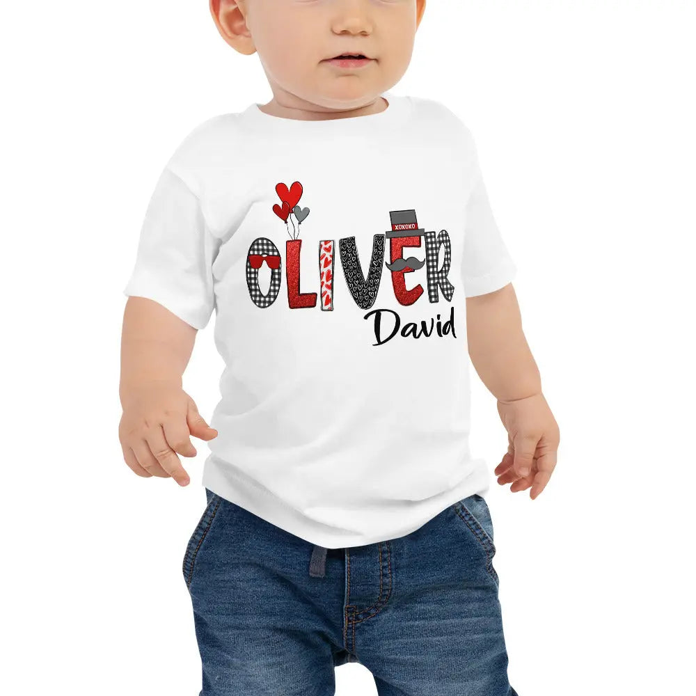 Valentine Personalized Baby Boy Tee Amazing Faith Designs