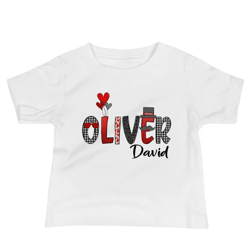Valentine Personalized Baby Boy Tee Amazing Faith Designs