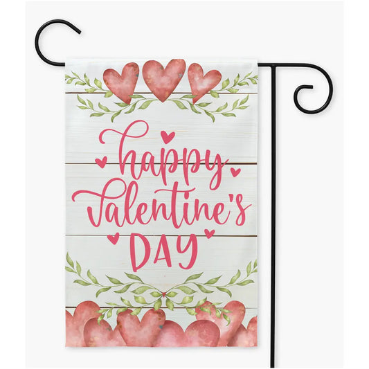 Valentine's Day Hearts Garden Flag Amazing Faith Designs