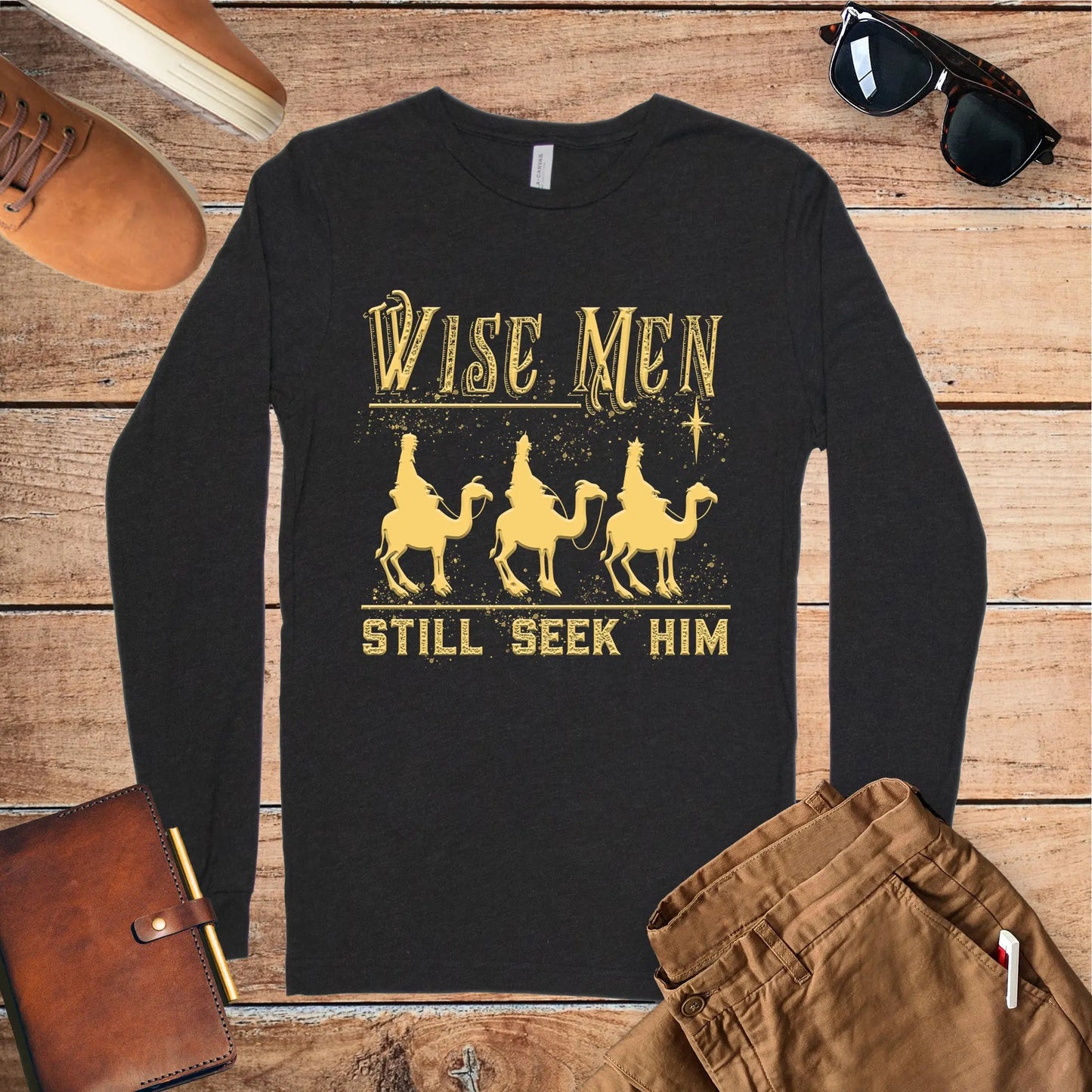 Wise Men Still Seek Him Unisex Long Sleeve Tee Amazing Faith Designs