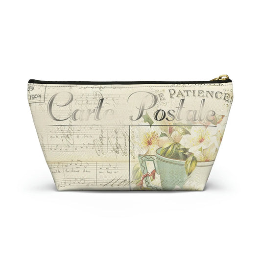 With God All Things Are Possible Makeup Accessory Pouch w T-bottom - Vintage Bicycle Printify