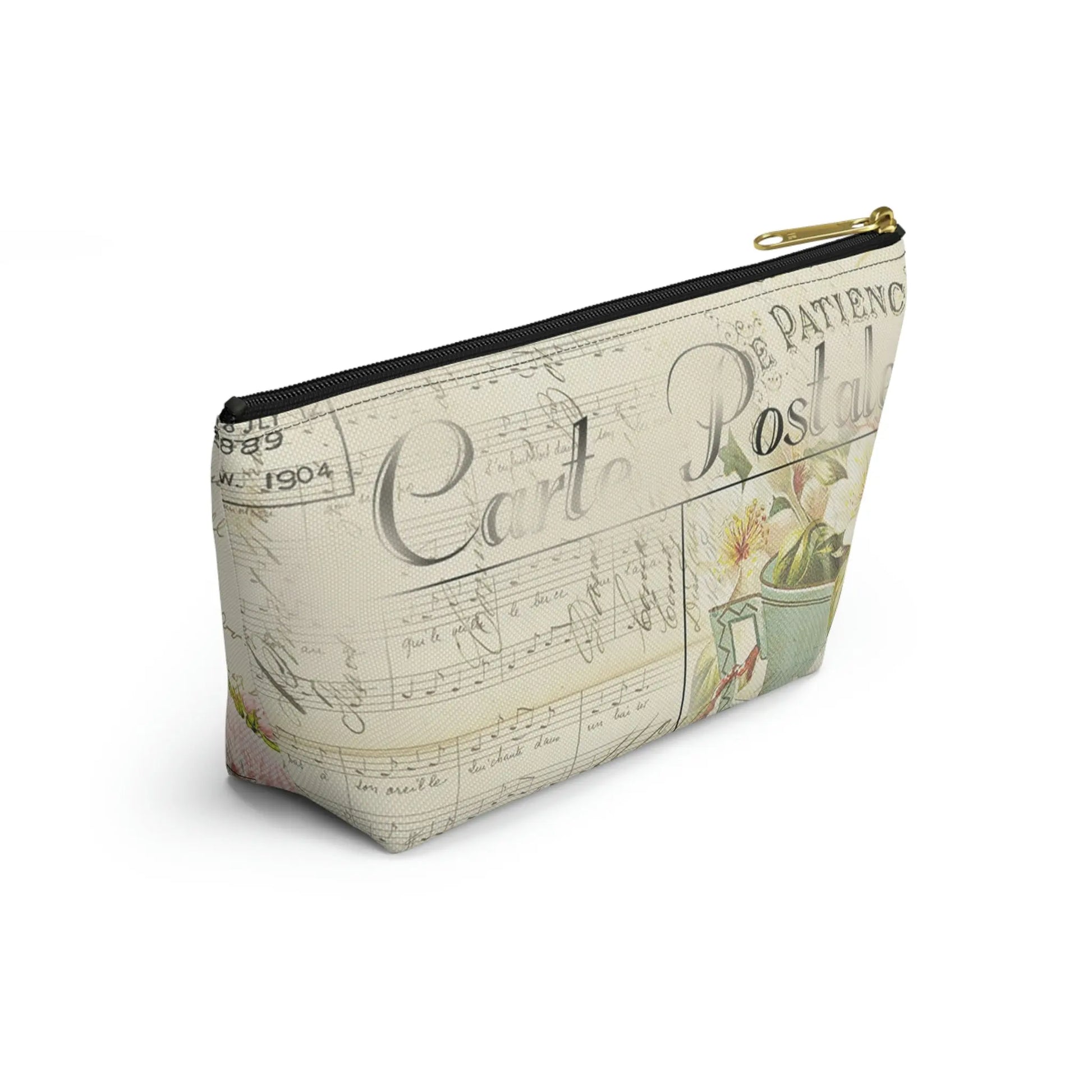 With God All Things Are Possible Makeup Accessory Pouch w T-bottom - Vintage Bicycle Printify