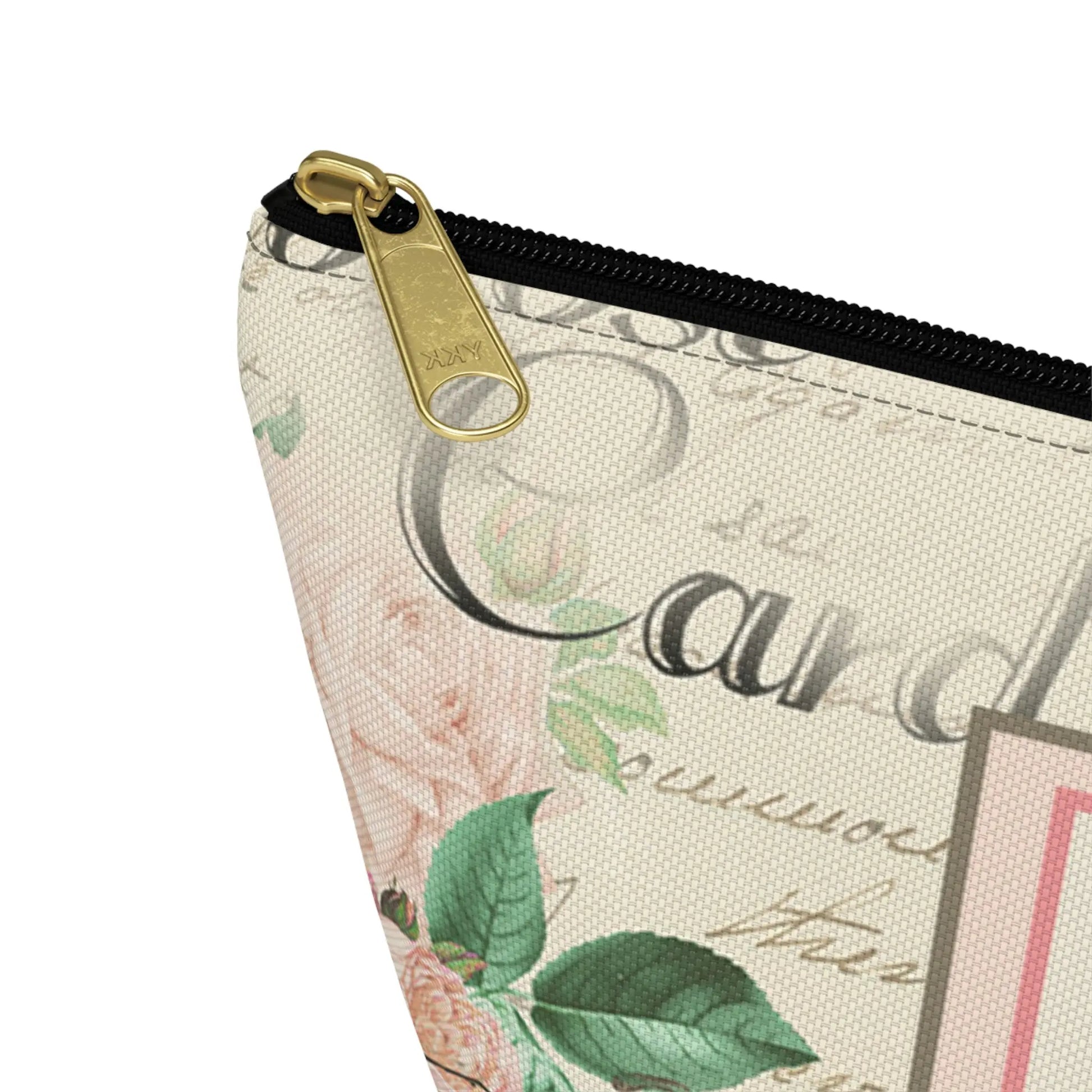 With God All Things Are Possible Makeup Accessory Pouch w T-bottom - Vintage Bicycle Printify