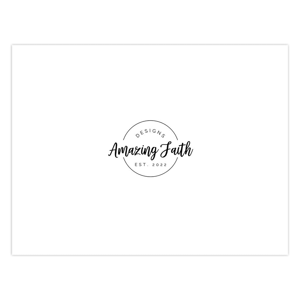 With God Inspirational Cards - Red Floral Amazing Faith Designs
