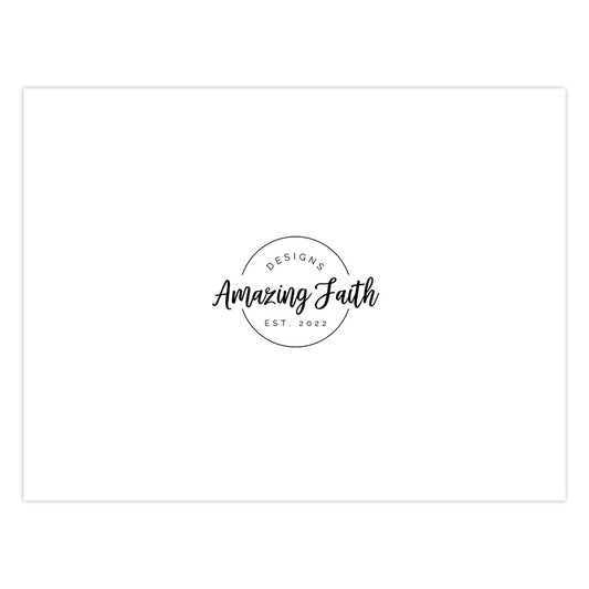 With God Inspirational Cards - Red Floral Amazing Faith Designs