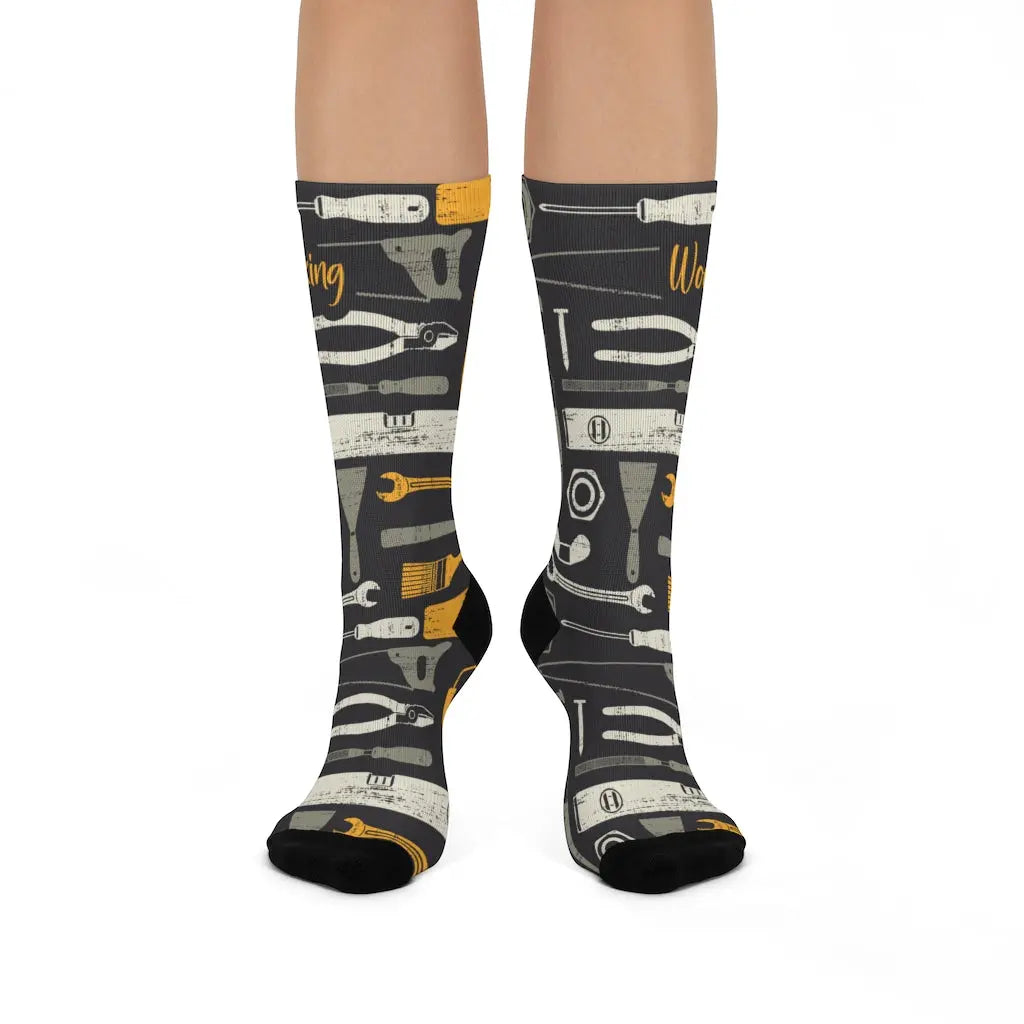 Woodworking Dad Men's Socks Printify
