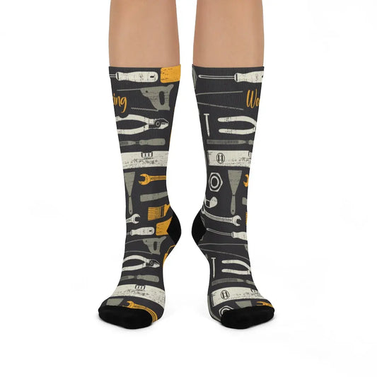 Woodworking Dad Men's Socks Printify