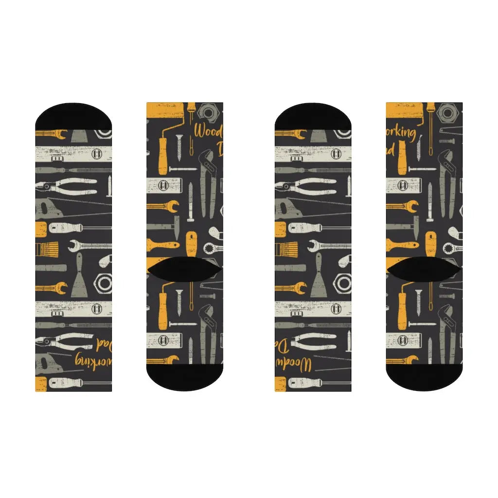 Woodworking Dad Men's Socks Printify