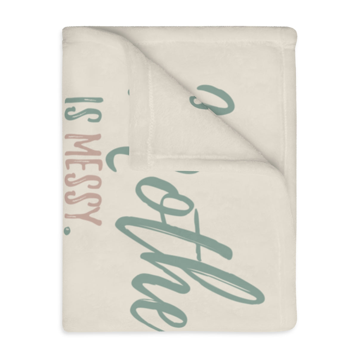 Motherhood Velveteen Plush Throw Blanket (Two-sided print) - Amazing Faith Designs