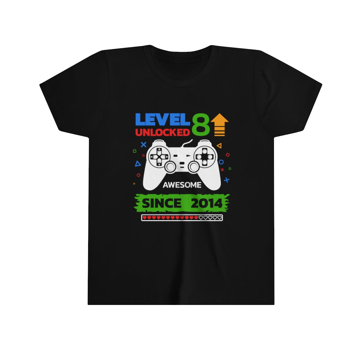 Gamer Level Unlocked Birthday T-shirt S M L XL |  5th 6th 7th 8th 9th, 10th Birthday, Custom Birthday Shirt - Amazing Faith Designs