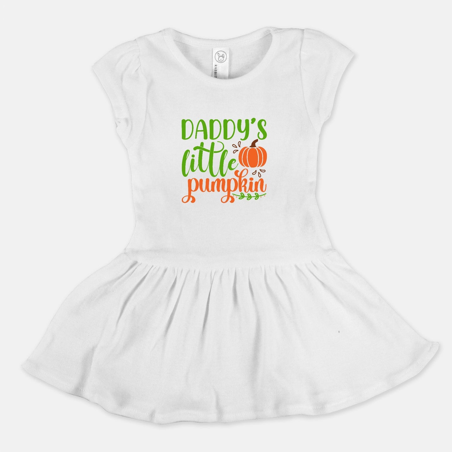 Daddy's Little Pumpkin Toddler Dress, Halloween Girl Dress Amazing Faith Designs
