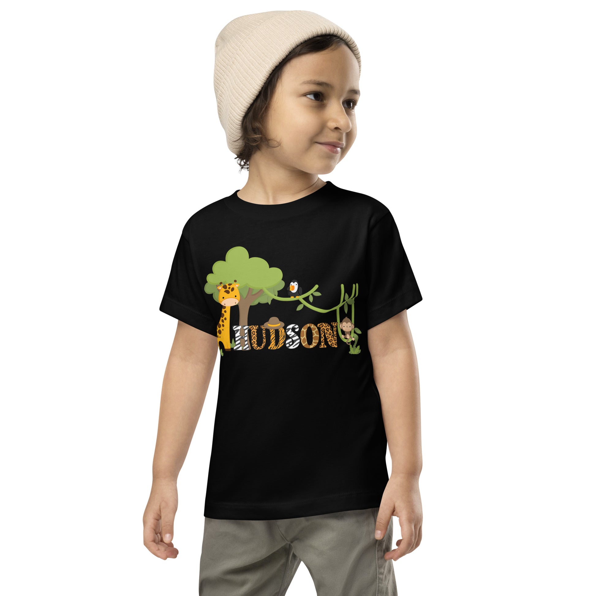 Safari Personalized Toddler Tshirt, Zoo Birthday Shirt - Amazing Faith Designs