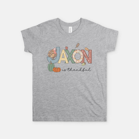 Thanksgiving Personalized Youth Shirt - Amazing Faith Designs