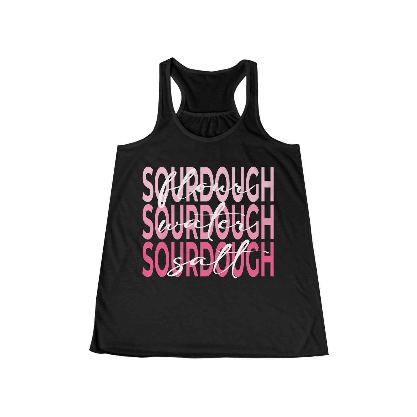 Flour Water Salt Sourdough Tank — Women's Racerback Flowy Tank - Amazing Faith Designs