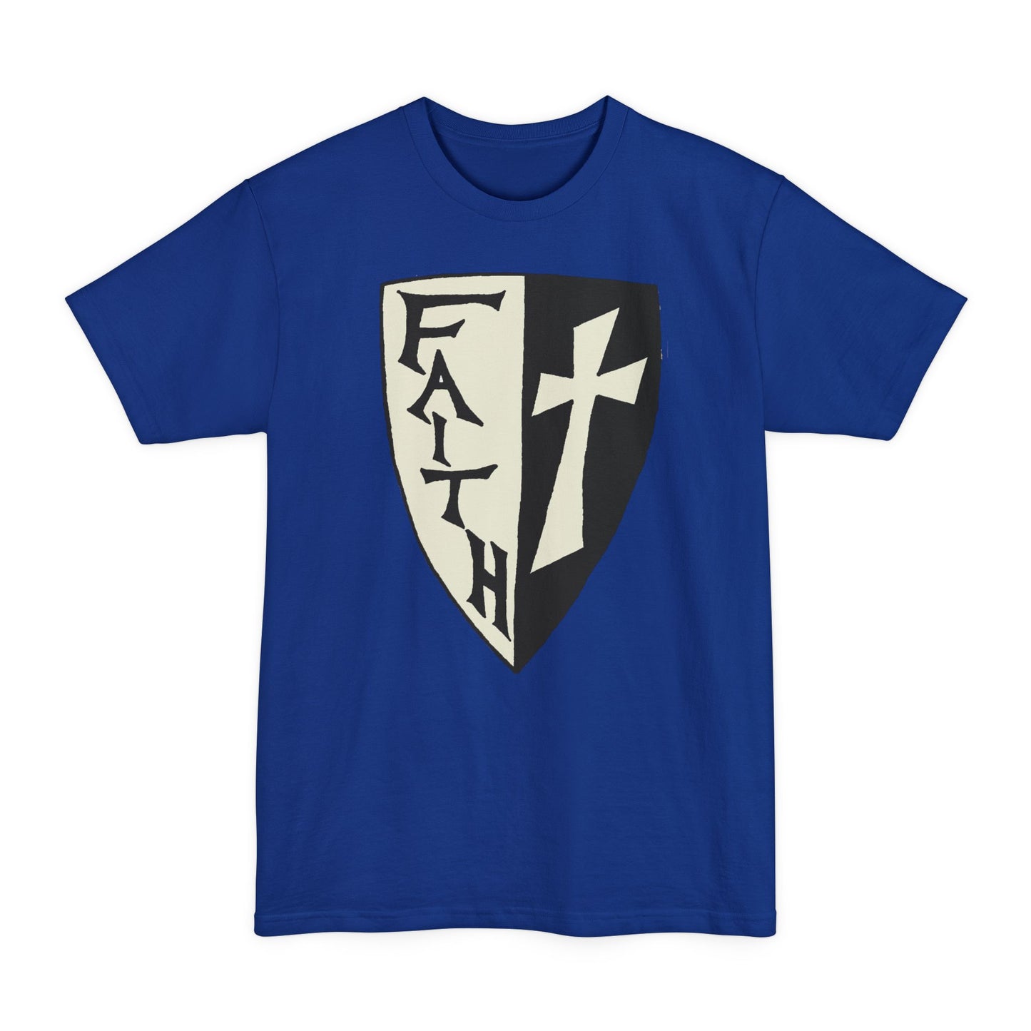Faith Shield Big and Tall T-Shirt - Amazing Faith Designs