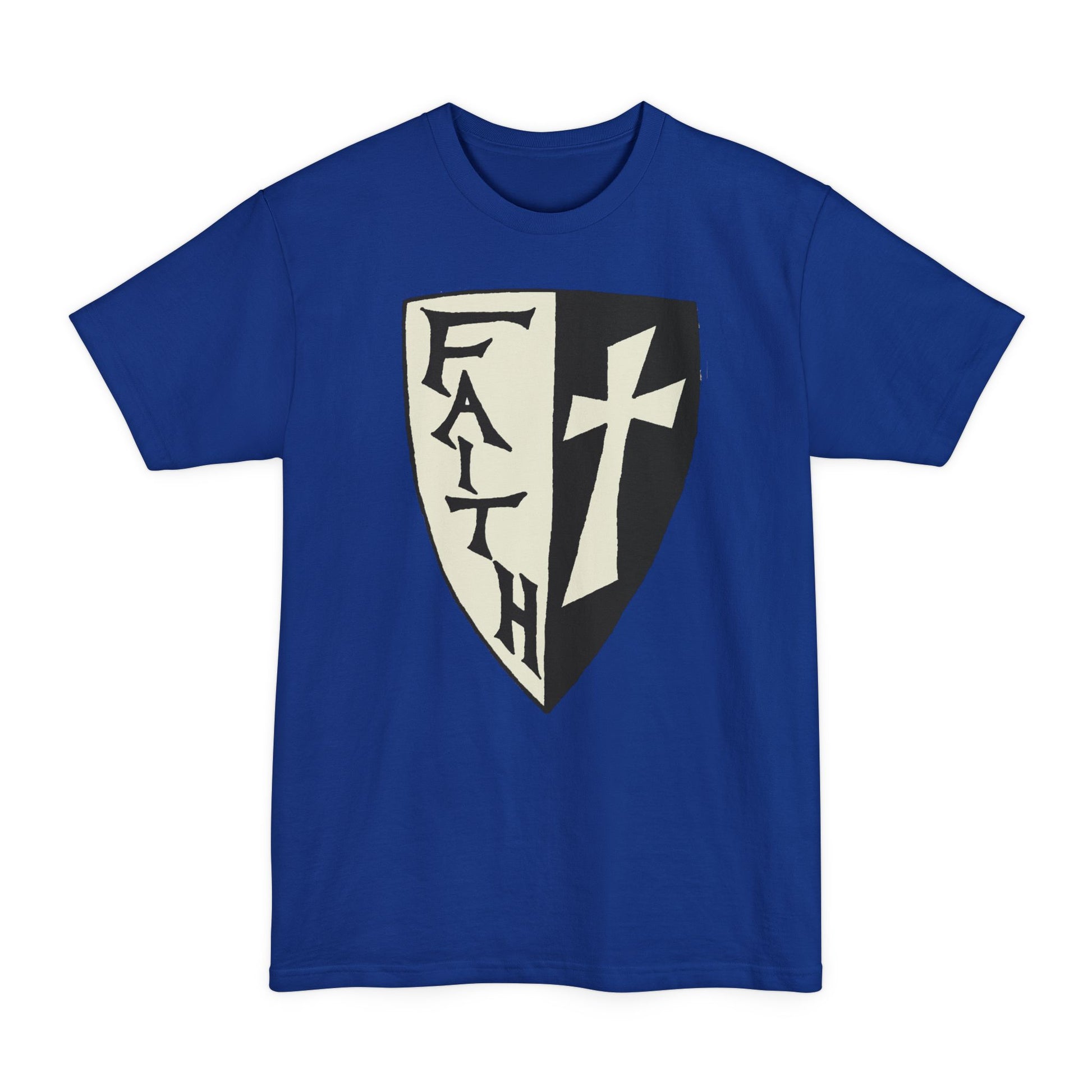 Faith Shield Big and Tall T-Shirt - Amazing Faith Designs