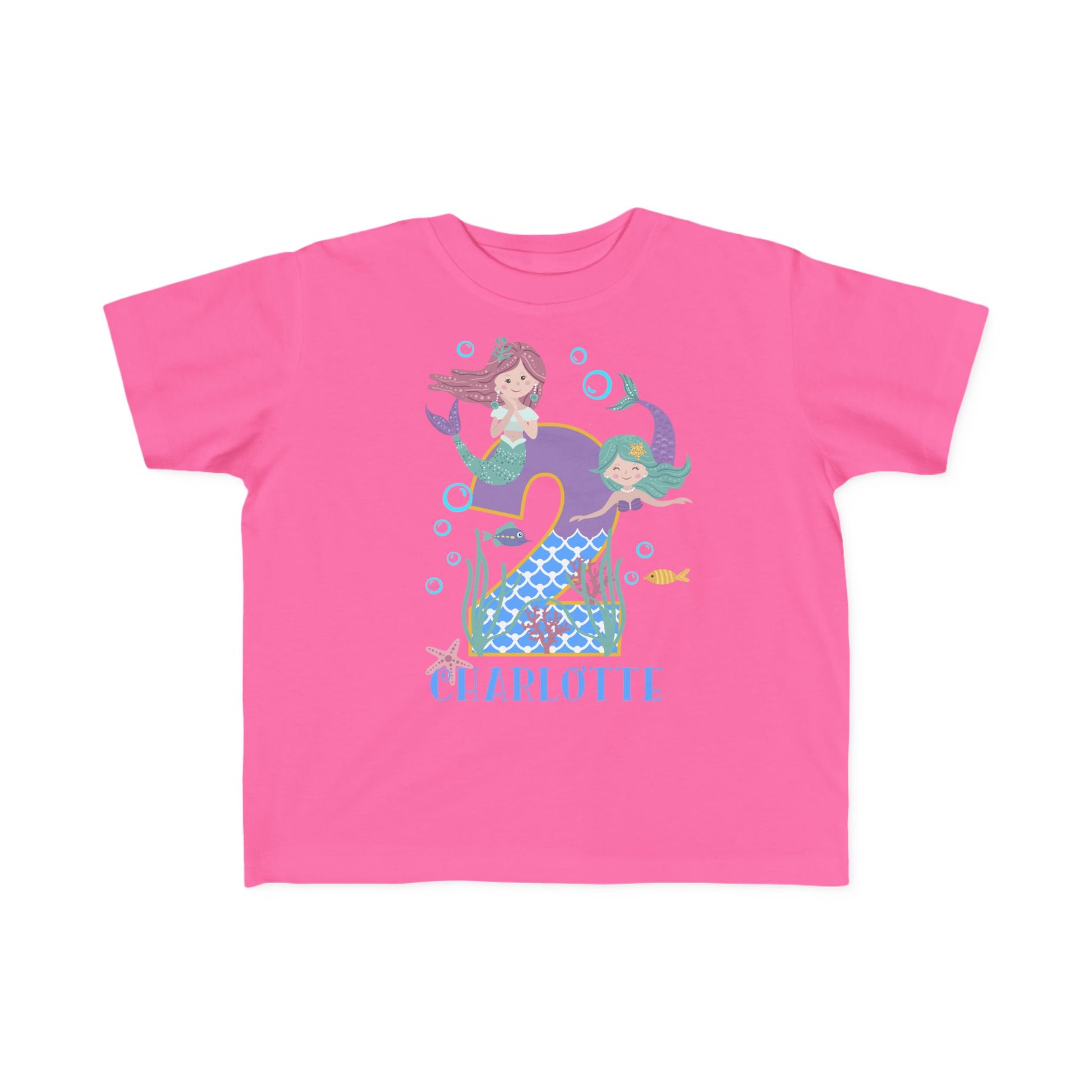 Mermaid Birthday Toddler Shirt - Amazing Faith Designs