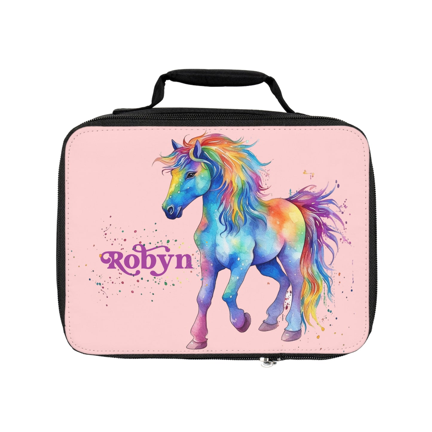 Rainbow Horse Personalized Lunch Box - Amazing Faith Designs