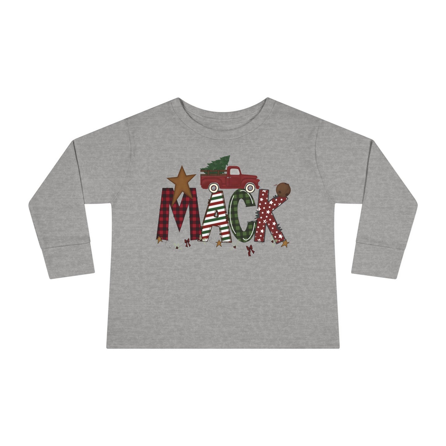 Boys Christmas Toddler Long Sleeve T-shirt - Amazing Faith Designs