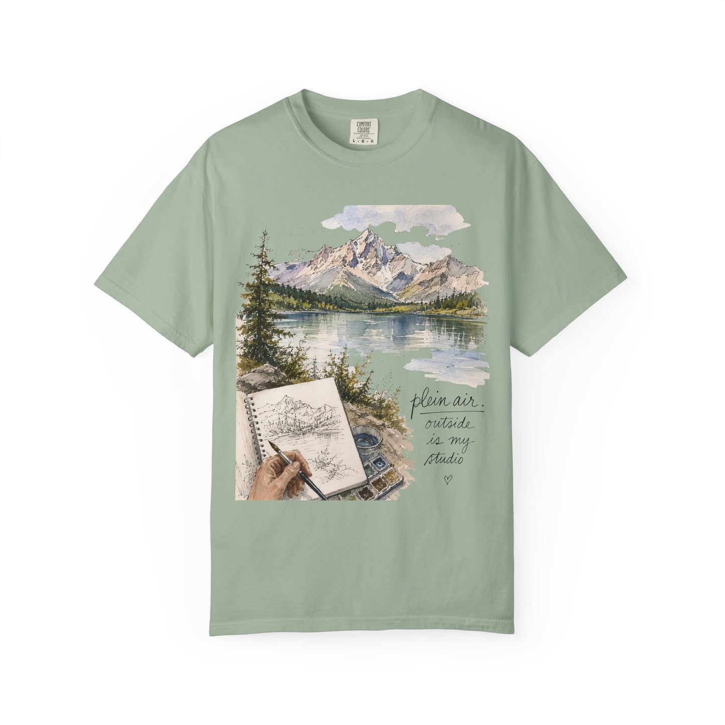 Plein Air Watercolor Artist T-Shirt