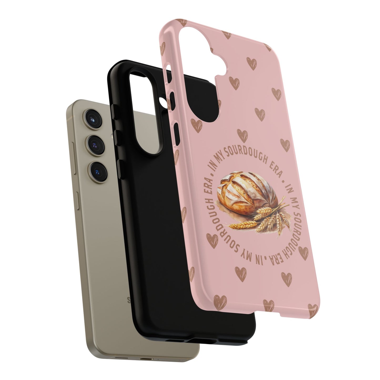 Samsung Galaxy 21 22 23 24 25 - Sourdough Era Hearts Phone Case - Amazing Faith Designs