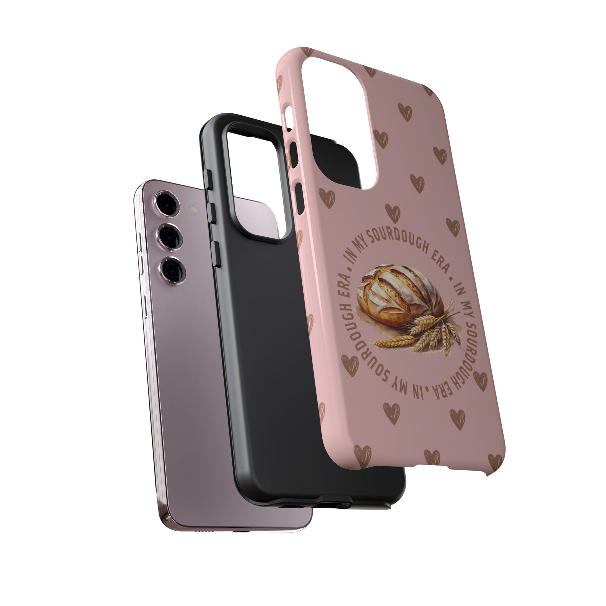 Samsung Galaxy 21 22 23 24 25 - Sourdough Era Hearts Phone Case - Amazing Faith Designs