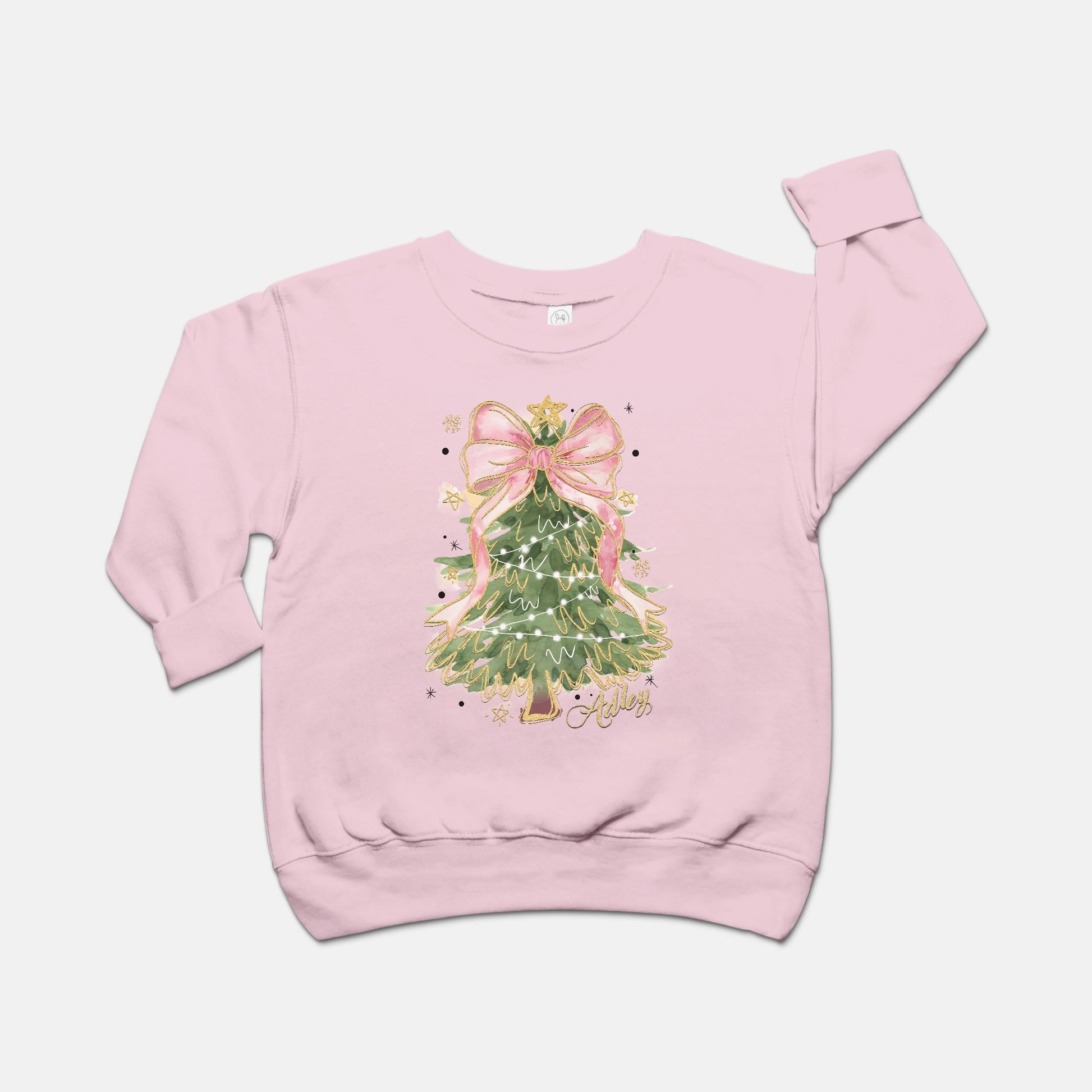 Glitter Christmas Tree Toddler Sweatshirt - Amazing Faith Designs