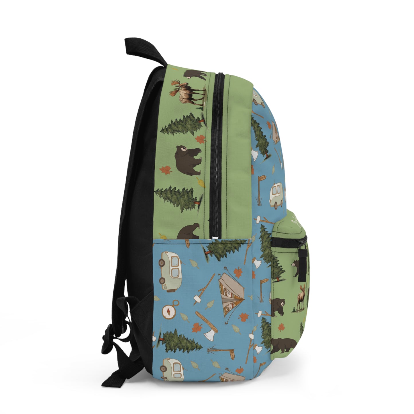 Camping Bear Moose Personalized Backpack - Amazing Faith Designs