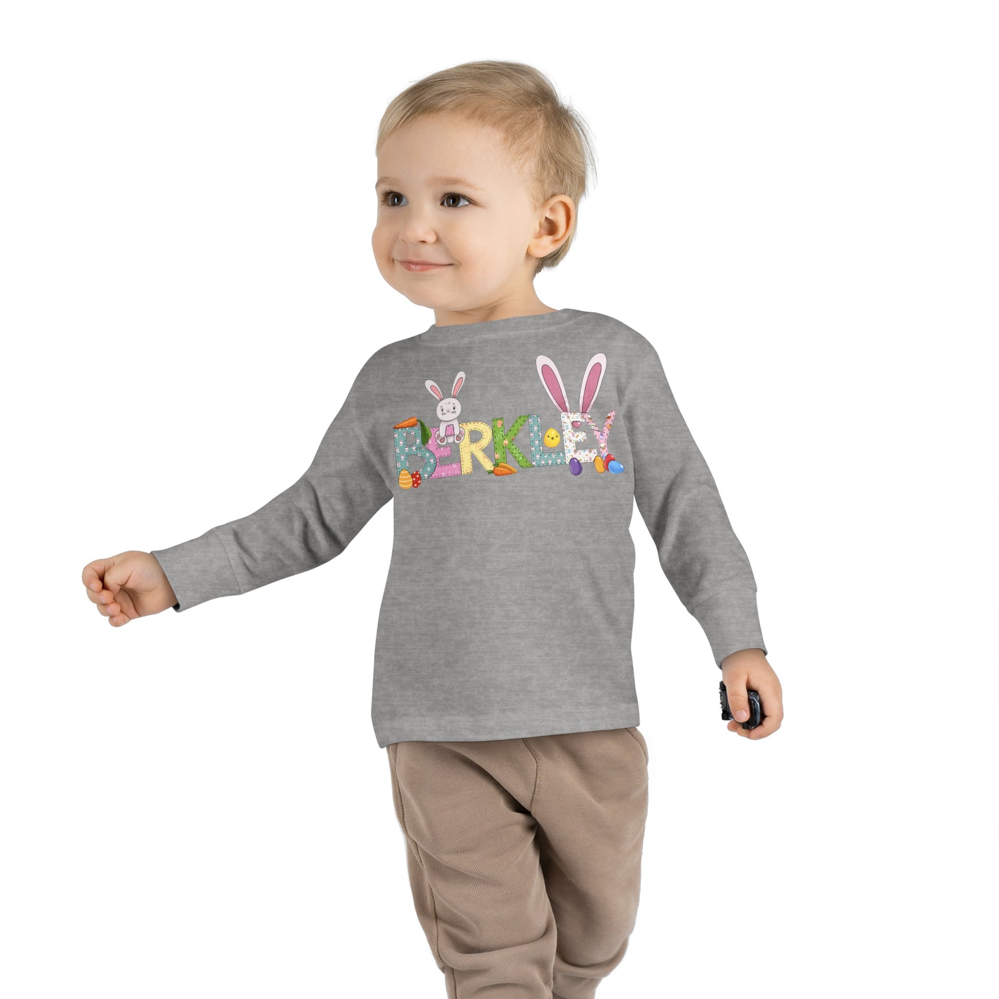 Easter Personalized Toddler Long Sleeve Tee - Amazing Faith Designs