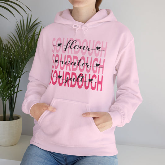 Pink Hearts Sourdough Hoodie - Amazing Faith Designs