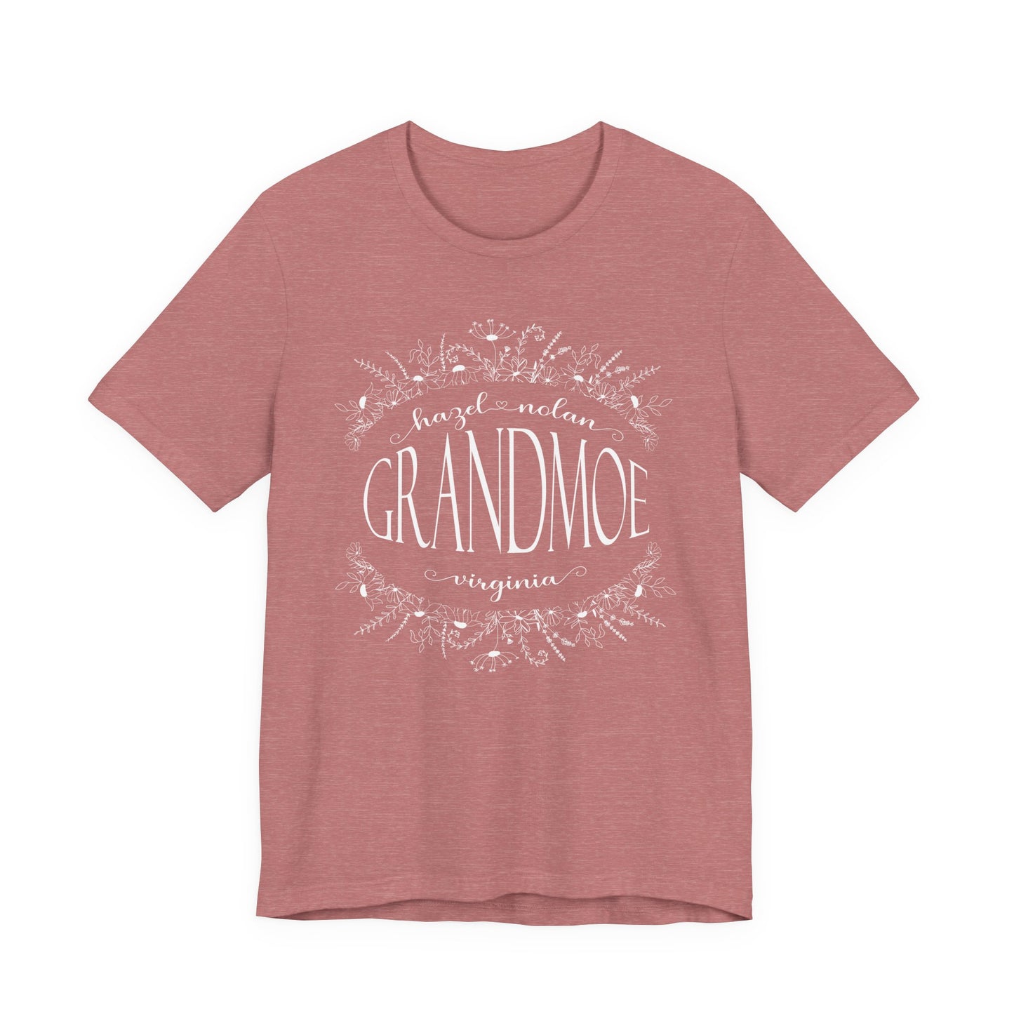 Grandma with Grandkids Personalized T-Shirt Nana Gigi Grammy Mimi - Amazing Faith Designs