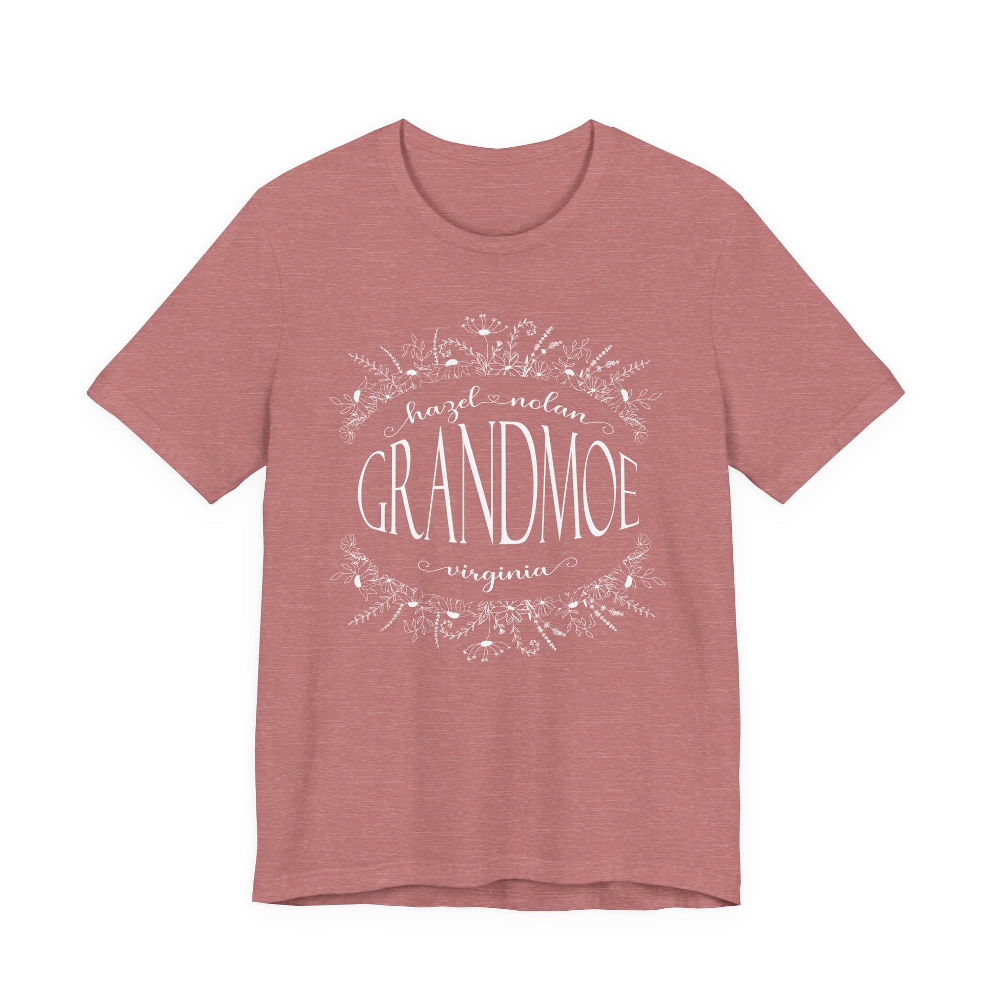 Grandma with Grandkids Personalized T-Shirt Nana Gigi Grammy Mimi - Amazing Faith Designs